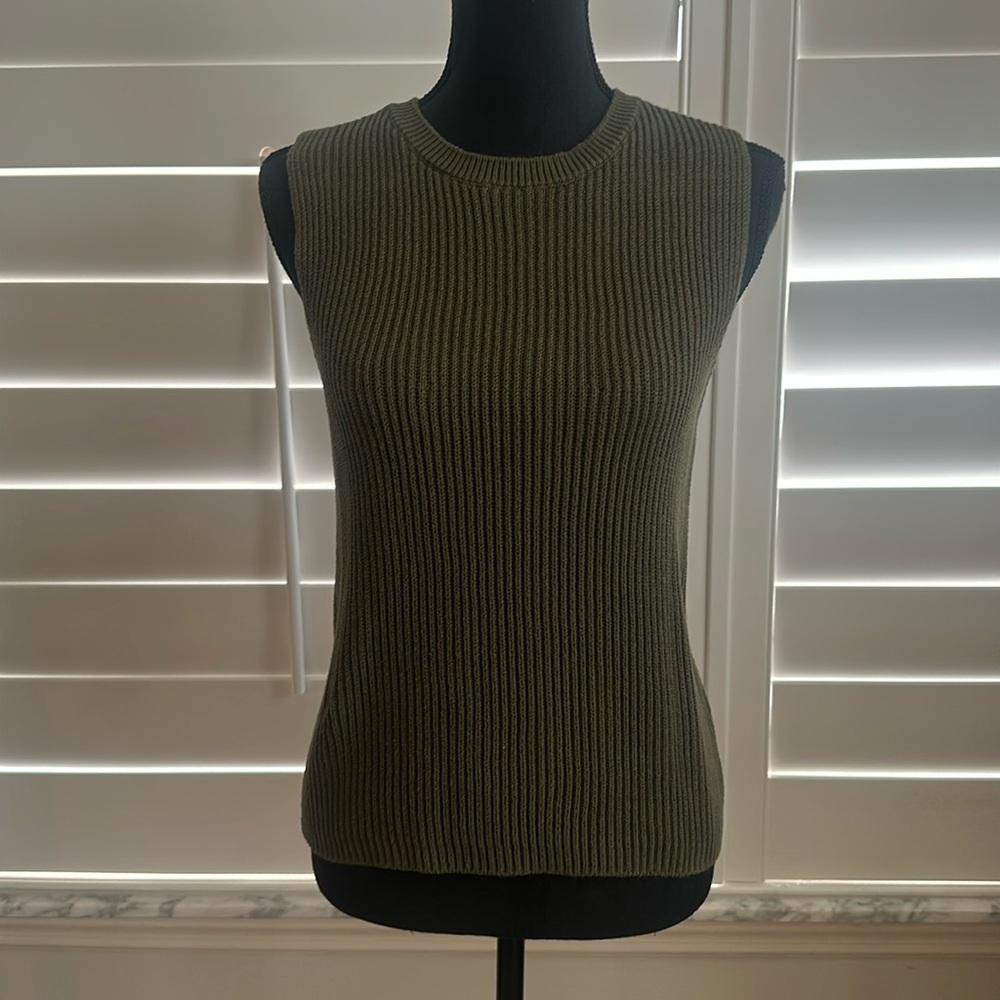 J. Crew Olive Green Sweater Tank